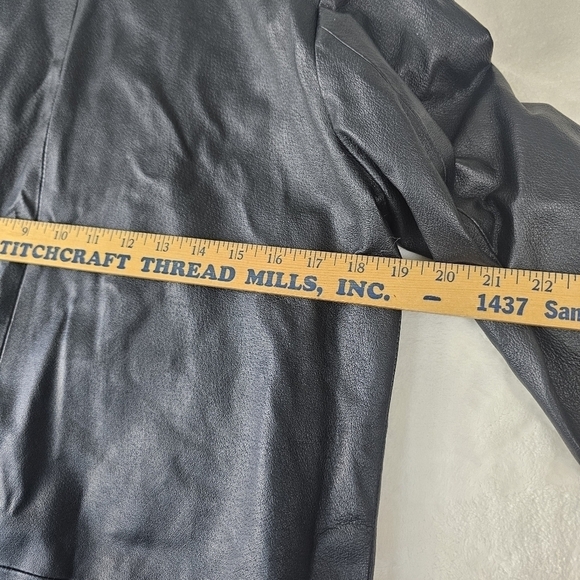 Vintage CLIO leather jacket Medium Women’s 100% Leather Shell RN-58985 retro 90s - Picture 16 of 16